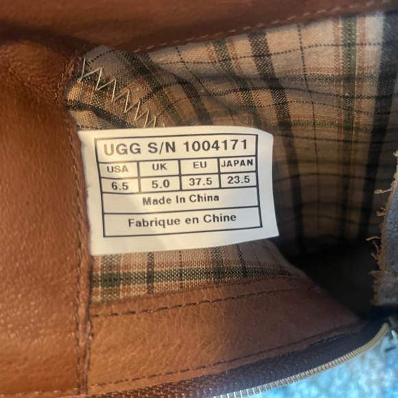 UGG Lula Mae Leather Boots Size 6.5 - Picture 7 of 9